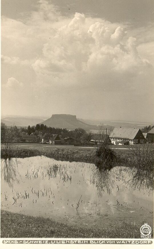 Postkarte: Blick über Waitzdorf