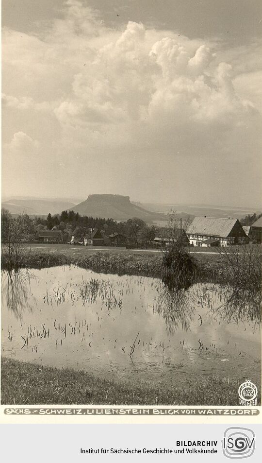 Postkarte: Blick über Waitzdorf