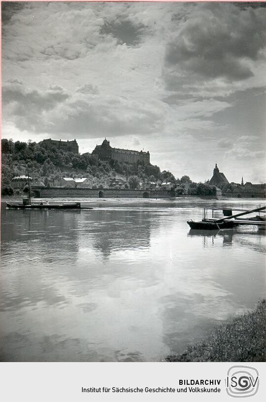 Blick nach Schloss Sonnenstein
