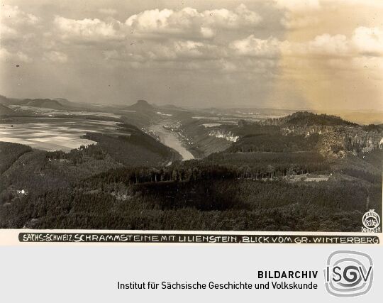 Postkarte: Blick vom Großen Winterberg