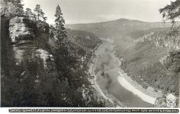 Bild: Postkarte: Großer Winterberg und Elbtal