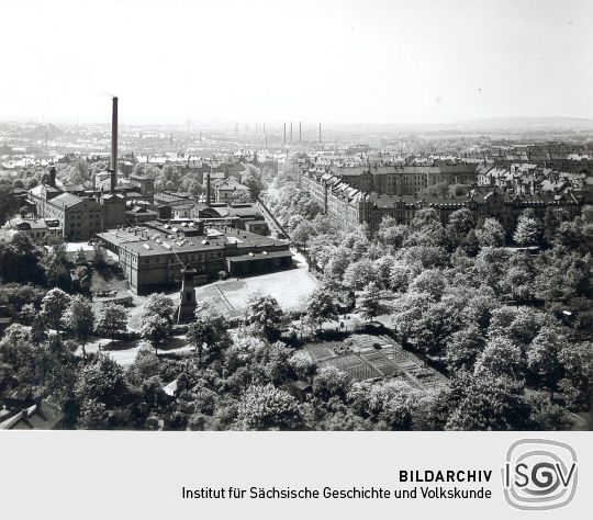 Blick vom Turm der Chemnitzer Schloßkirche