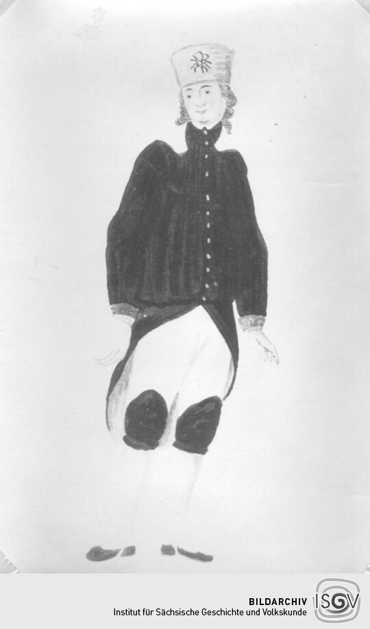 Sächsische Tracht eines Bergmeisters