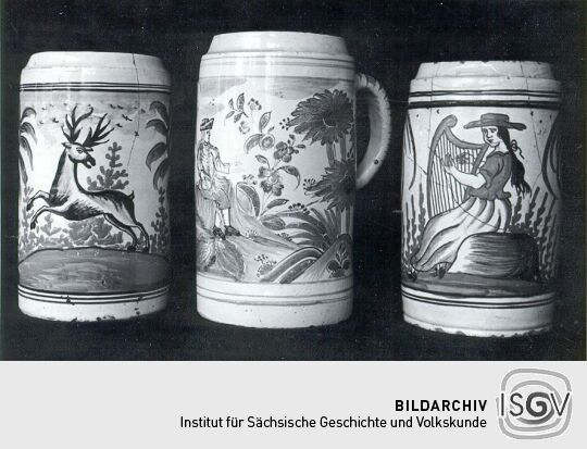 Steingut-Bierkrug