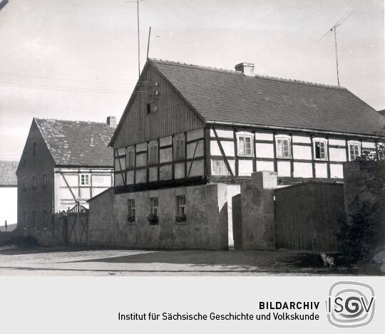 Ein Fachwerkhaus in Räckelwitz