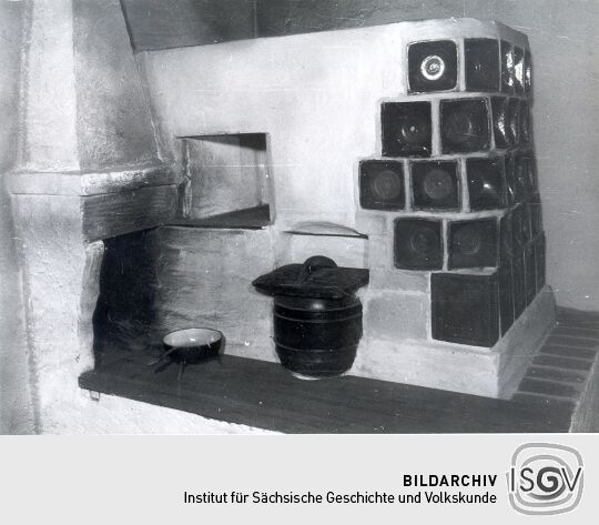 Wiederaufgebauter Ofen im Sorbischen Museum Bautzen