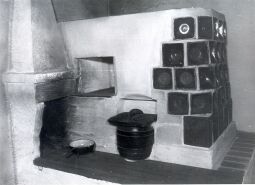 Bild: Wiederaufgebauter Ofen im Sorbischen Museum Bautzen