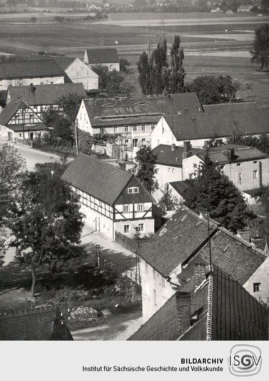 Vogelschau auf Crostwitz