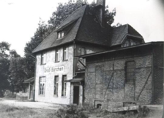 Ehemaliges Bahnhofsgebäude in Groß-Särchen