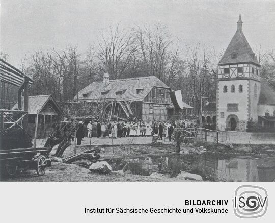 Mühle auf der Sächsisch-Thüringischen Industrie- und Gewerbe-Ausstellung