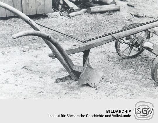Landwirtschaftliches Arbeitsgerät in Sabrodt