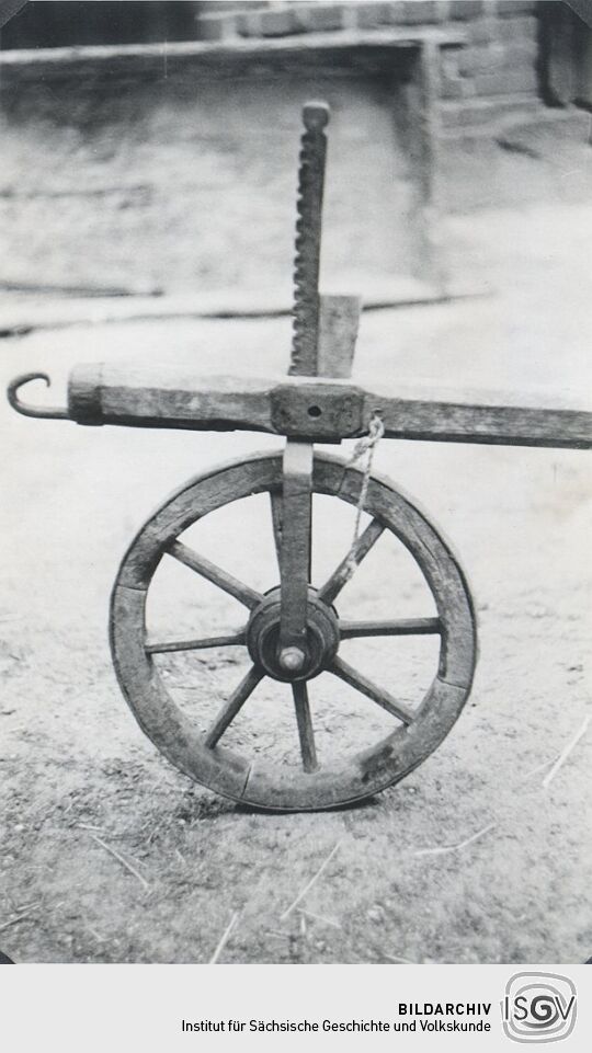 Landwirtschaftliches Arbeitsgerät in Sabrodt