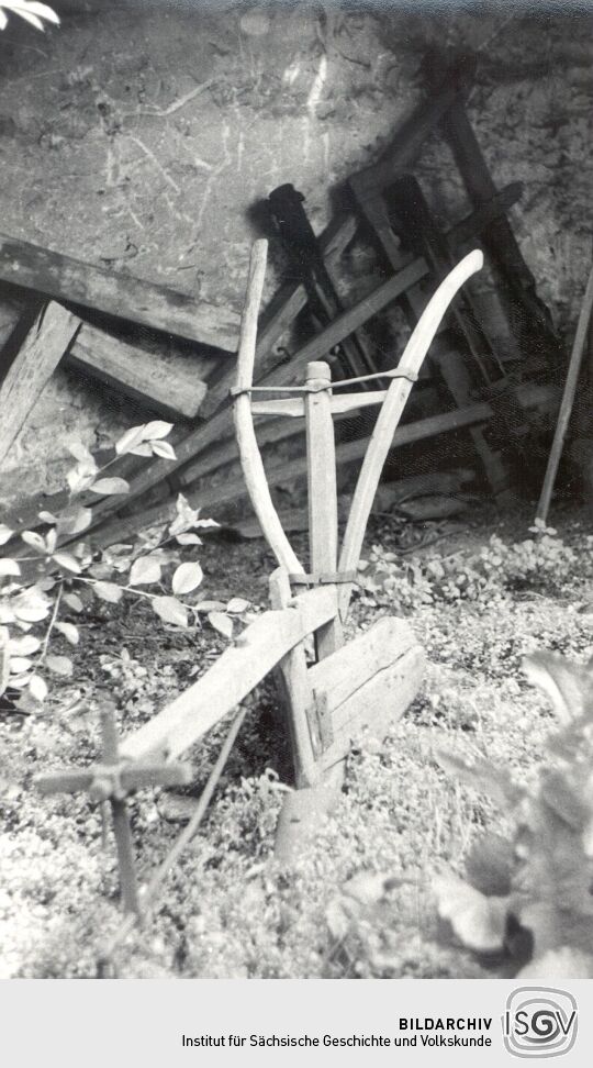 Landwirtschaftliches Arbeitsgerät in Lehndorf, Hakenpflug