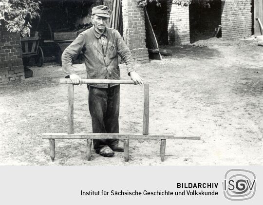 Landwirtschaftliches Arbeitsgerät in Bluno