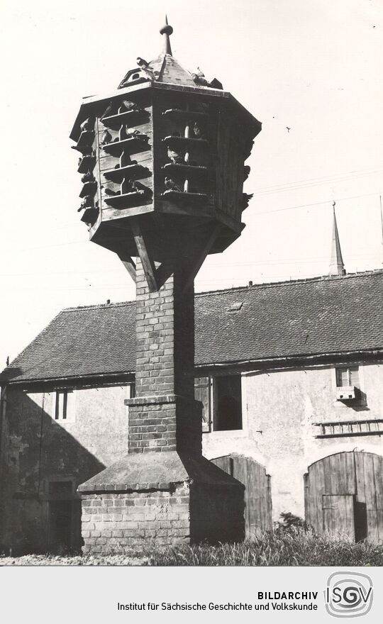 Geflügelhaltung in Crostwitz, Taubenschlag