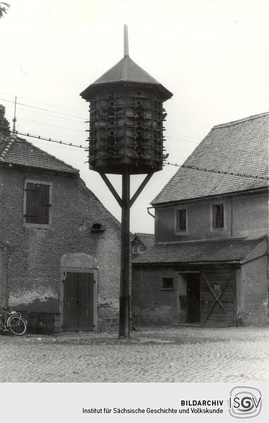 Geflügelhaltung in Crostwitz, Taubenhaus