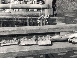 Bild: Weberei in Sabrodt, Arbeitstechnik