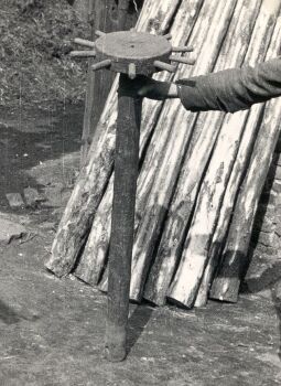 Bild: Weberei in Sabrodt, Arbeitstechnik