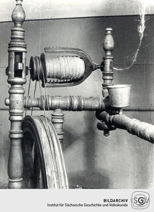 Spinnrad in Seidewinkel