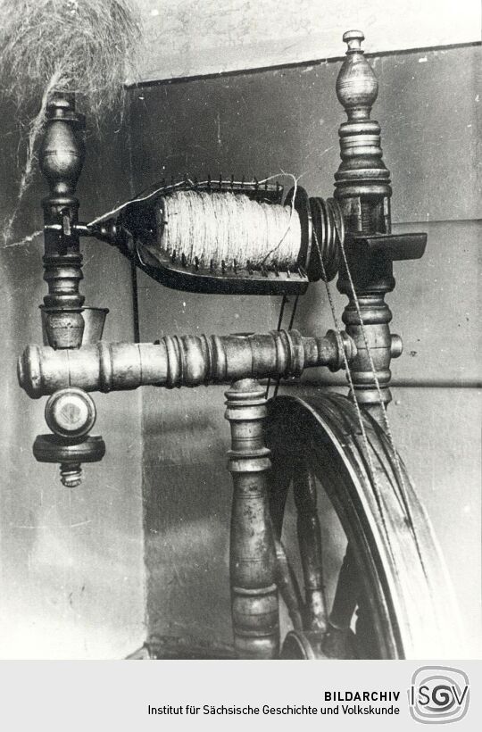 Spinnrad in Seidewinkel