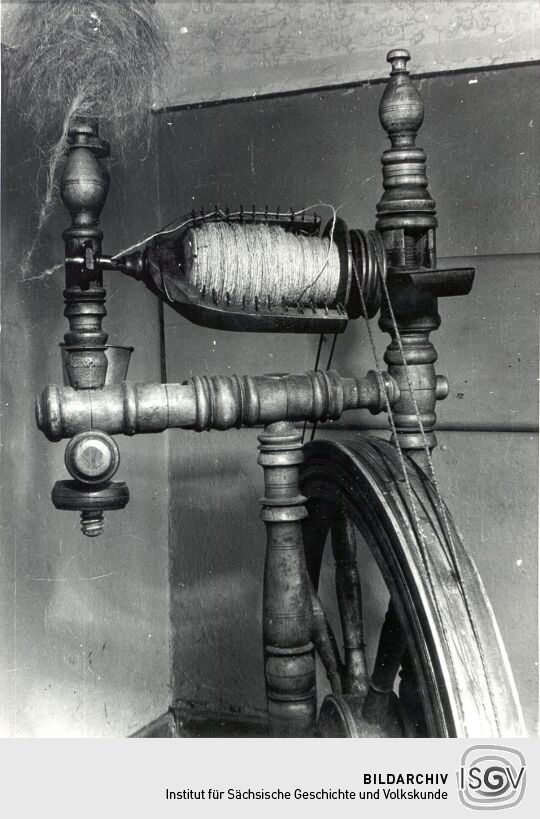 Spinnrad in Seidewinkel