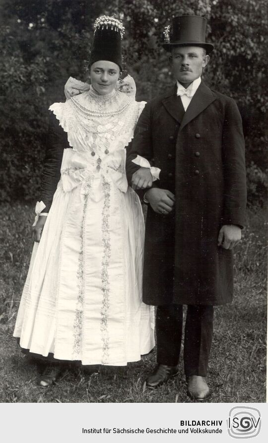 Katholisches Brautpaar aus Wittichenau