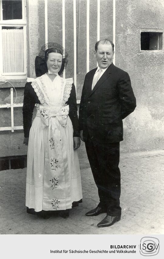 Brautführerin bei einer Hochzeit in Radibor