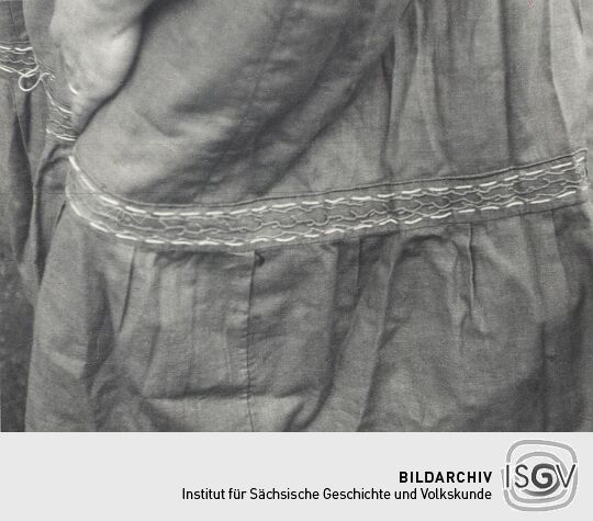 Detail einer Schürze aus Radibor