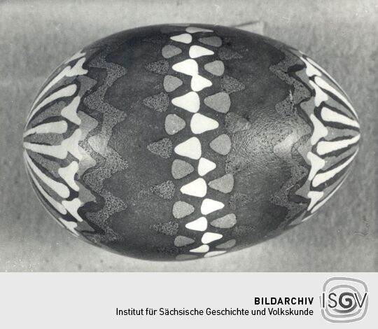 Osterei in Wachstechnik aus der Umgebung von Schleife