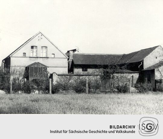 Hölzerne Laube in Groß Zeißig