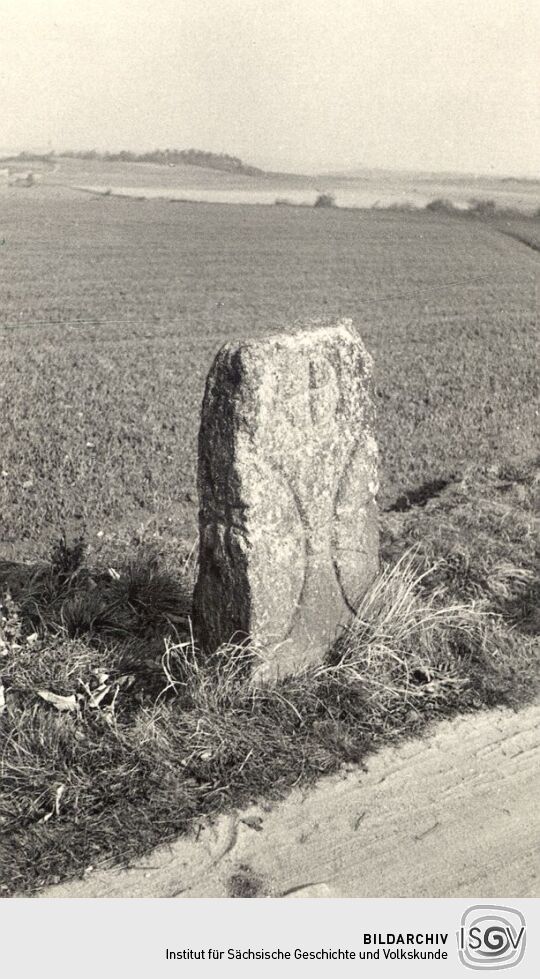 Stein an der Muskauer Straße in Bautzen