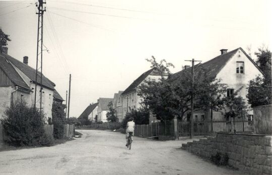 Dorfstraße in Baschütz