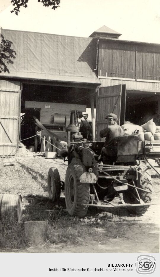 Landwirtschaftliche Arbeiten in Ziegendorf