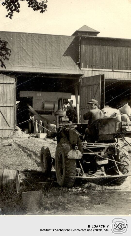 Landwirtschaftliche Arbeiten in Ziegendorf