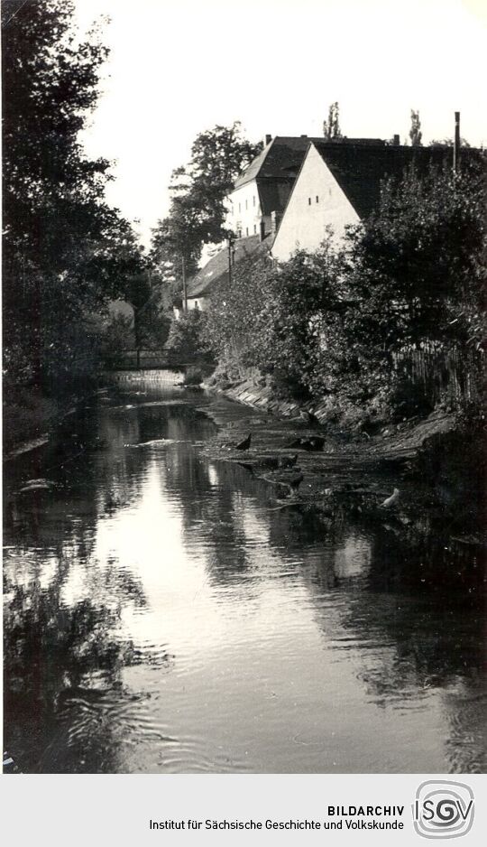 Blick von der Brücke in Kreckwitz