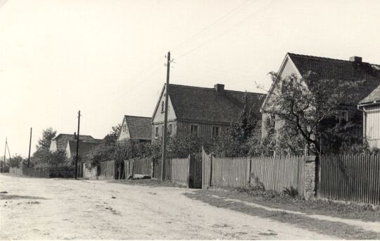 Die Dorfstraße von Luppa