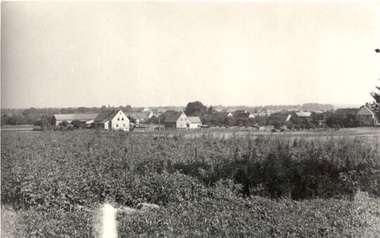 Fernansicht des Dorfes  Doberschütz