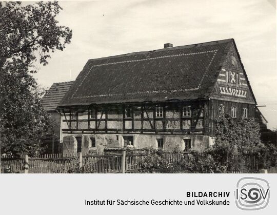 Alter Fachwerkbau  in Niederkaina