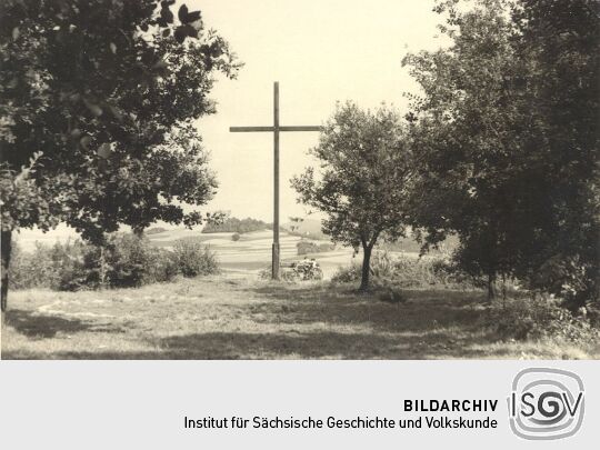 Gipfelkreuz auf dem Kreuzberg bei Schirgiswalde