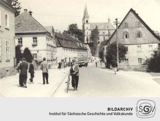 Eine Straße in Schirgiswalde