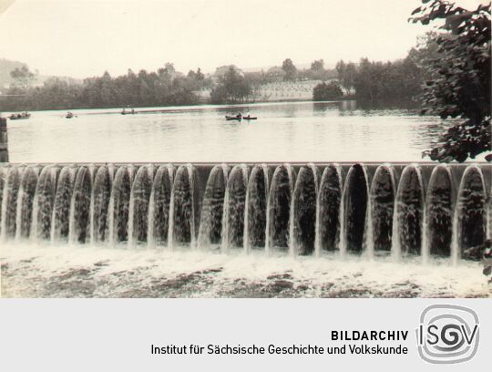 Wehr des Stausees in Sohland a. d. Spree