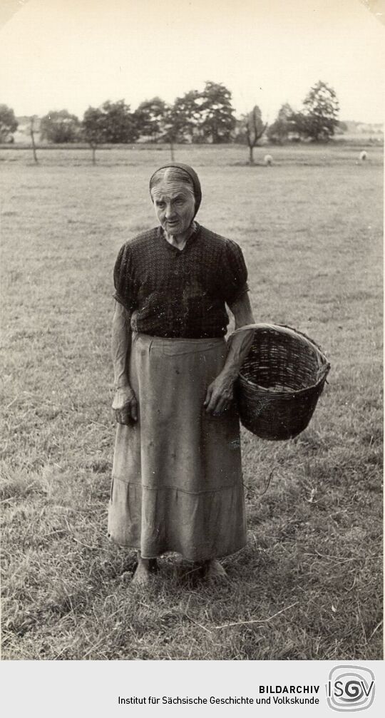 Sorbische Frau in Laske