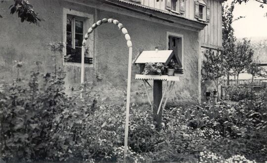 Garten an einem Wohnhaus in Lehndorf