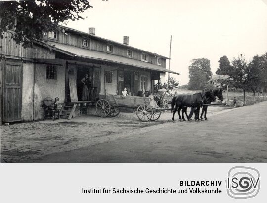 Ablieferung landwirtschaftlicher Produkte in Siebitz