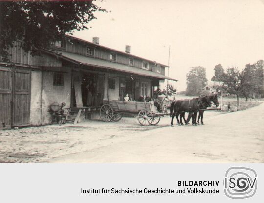 Ablieferung landwirtschaftlicher Produkte in Siebitz