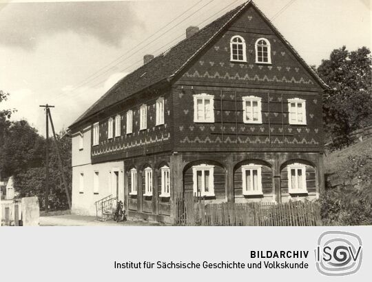 Ein Umgebindehaus in Cunewalde