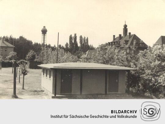 Blick aus Wasserturm und Rathaus in Laubusch