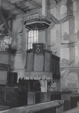 Bild: Die Kanzel in der Kirche von Groß Partwitz