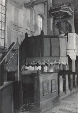 Bild: Die Kanzel in der Kirche von Groß Partwitz