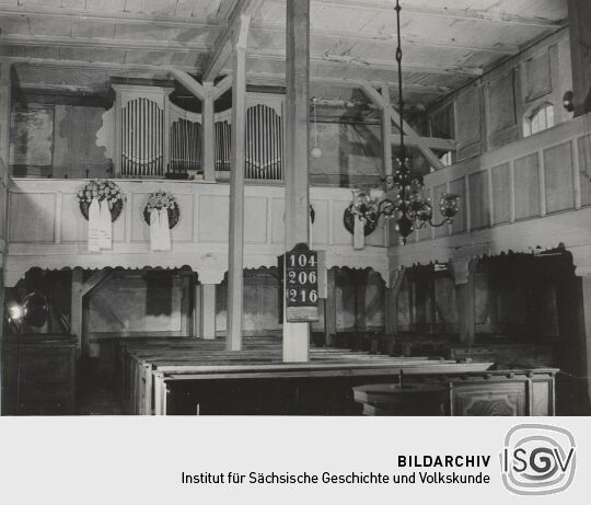 Innenansicht der Kirche von Groß Partwitz